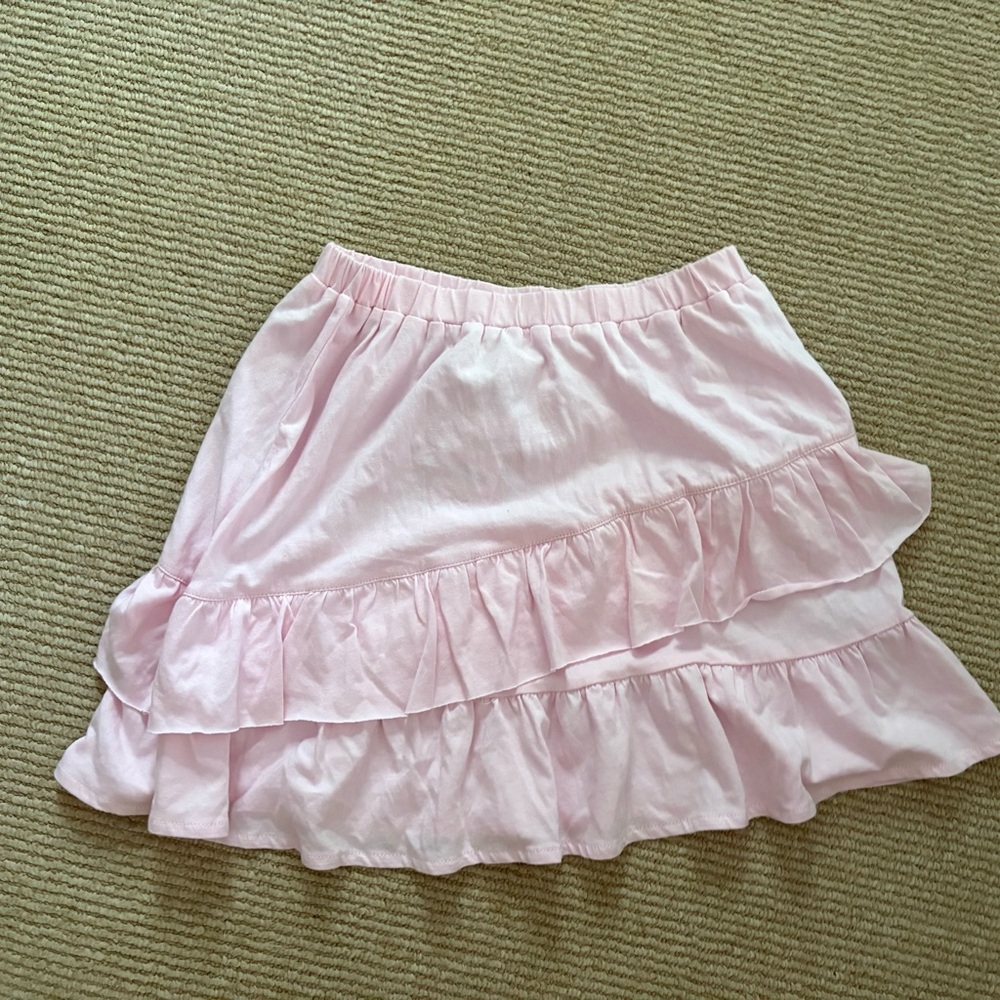 Pink Ruffled skirt size 8-Crewcuts